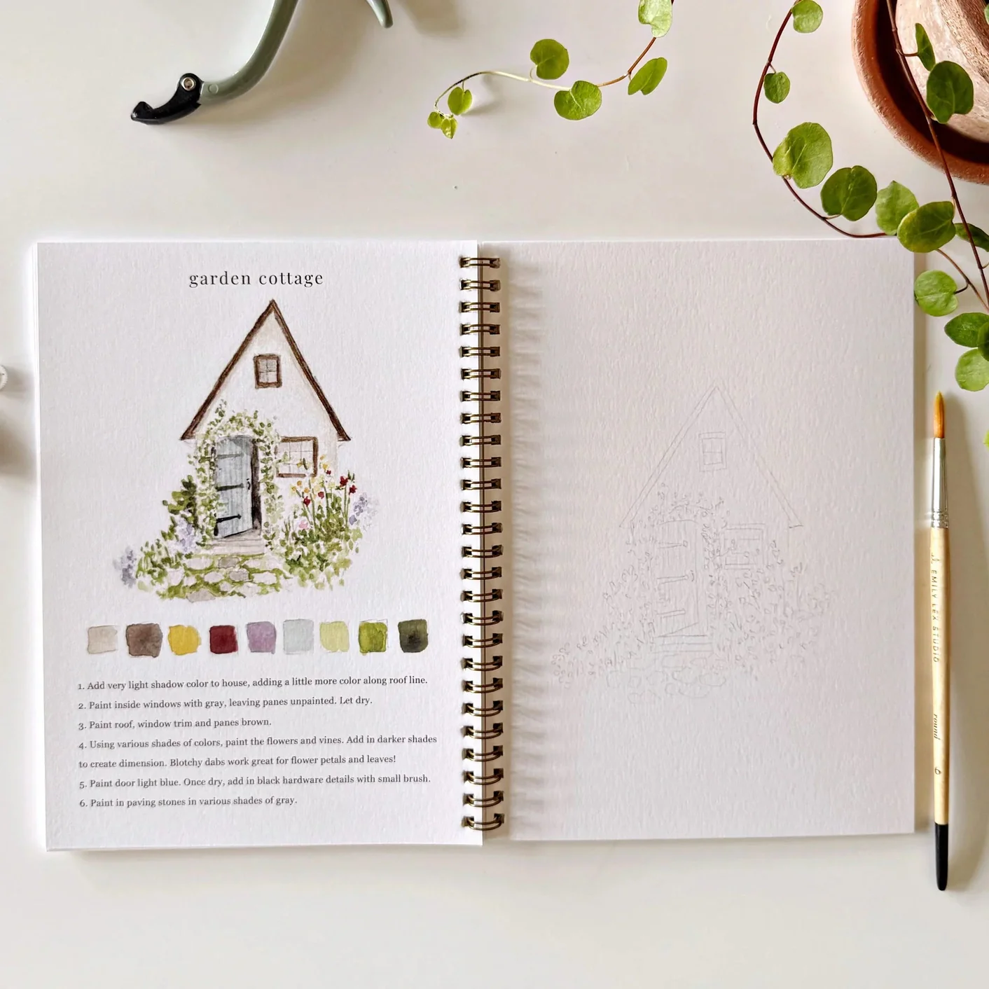 Garden Watercolor Workbook by Emily Lex Studio - Image 3